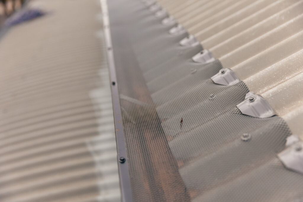corrugated roof gutter guard